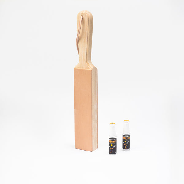Cowhide Leather Strop & Diamond Suspension Kit