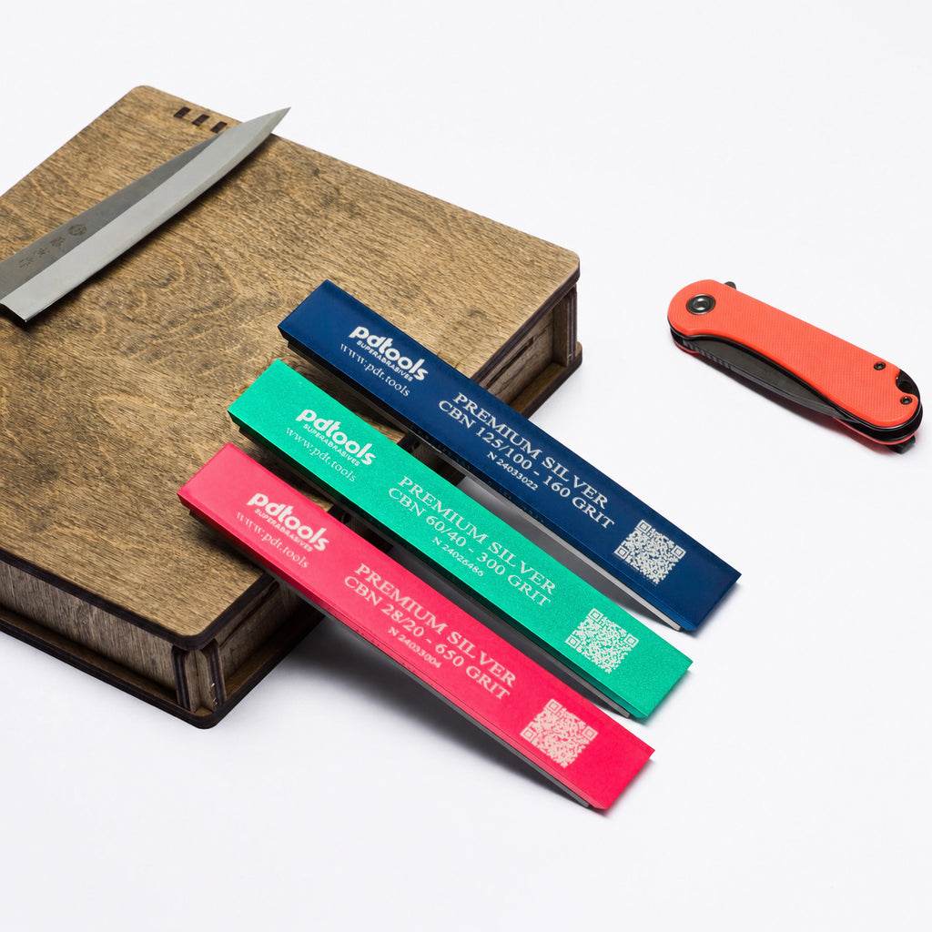 PDT (PDTools) Silver CBN Outdoor Sharpening Set