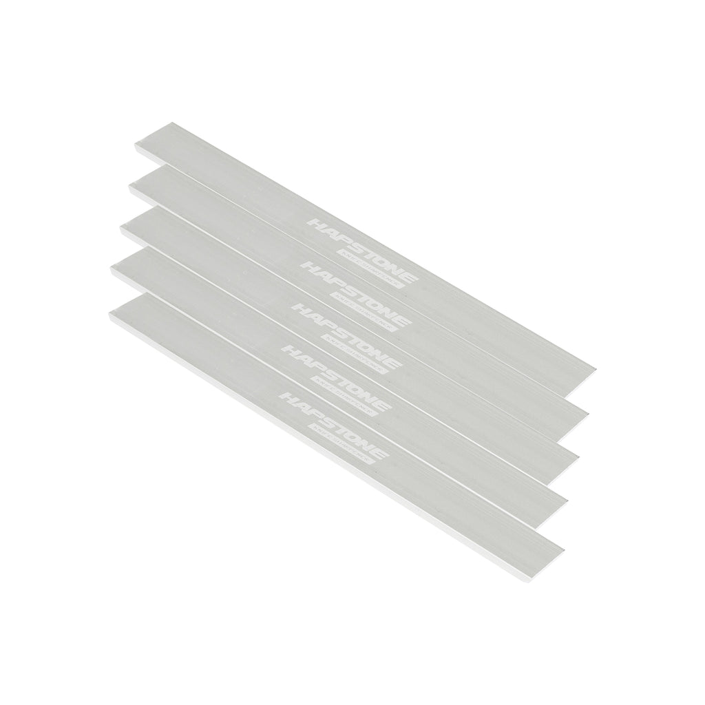 Narrow Empty Aluminum Blanks 6" with an adhesive base (Pack of 5)