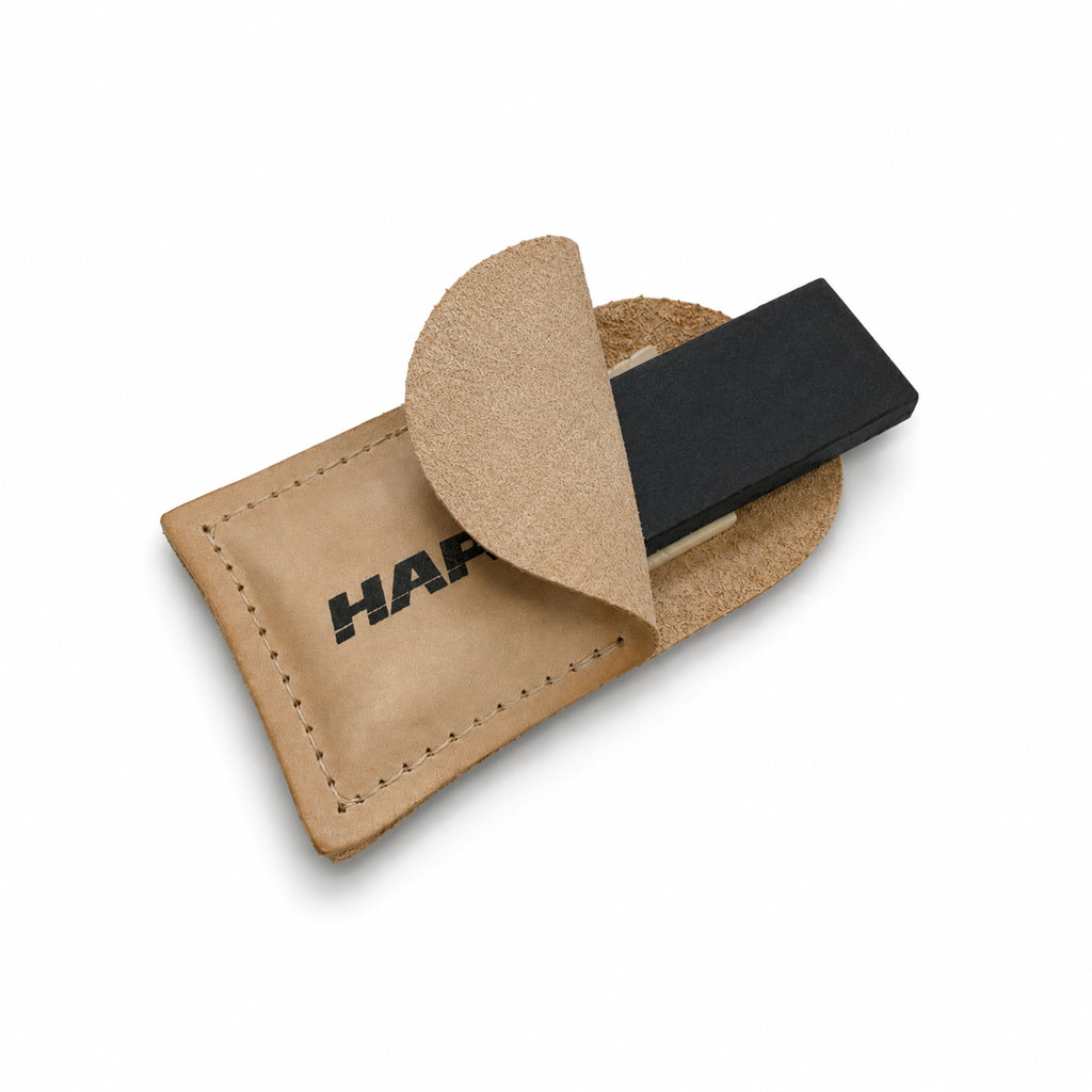 Pocket Stones Dan's Black Arkansas Leather Pouch