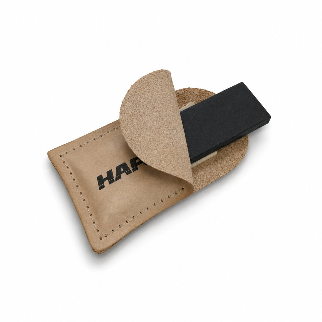 Pocket Stones Dan's Black Arkansas Leather Pouch