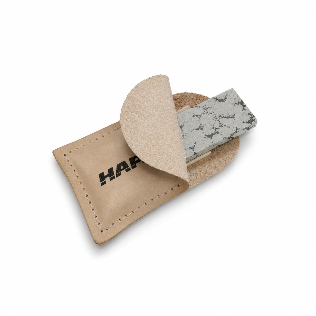 Pocket Stones Soft Arkansas Dan's Leather Pouch